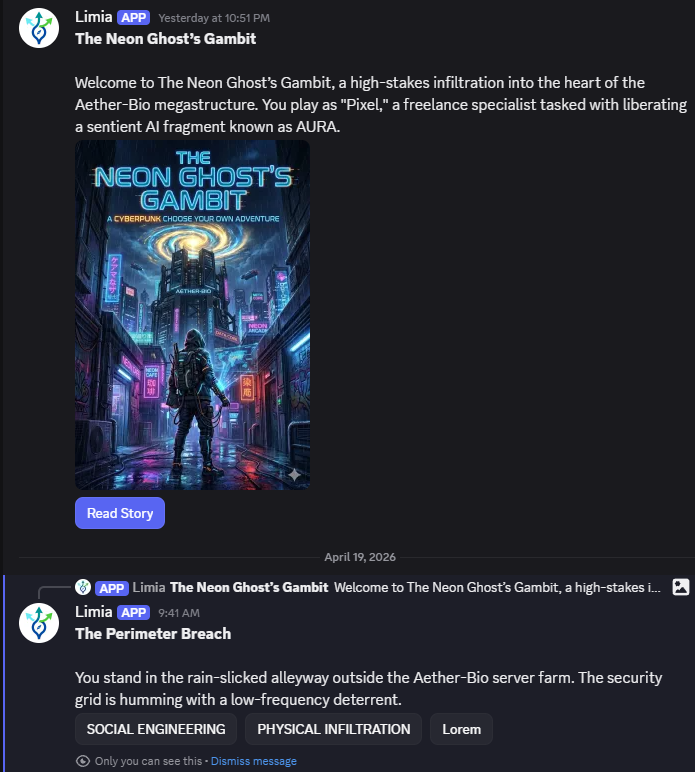 Limia Discord Interface